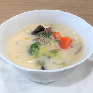 冬野菜の和風クリームスープ